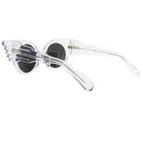 Jeremy Scott translucent winged sunglasses grey lens