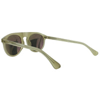Dries Van Noten khaki flat top sunglasses lunettes