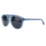 Dries Van Noten denim blue flat top sunglasses lunettes
