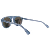 Dries Van Noten denim blue flat top sunglasses lunettes
