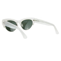 Dries Van Noten milky grey tone cat eye sunglasses
