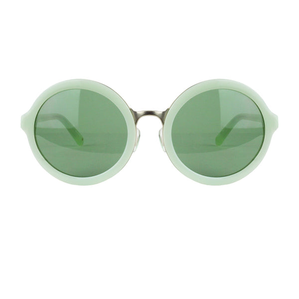 3.1 Phillip Lim round lens sunglasses in a pastel green tones