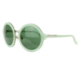 3.1 Phillip Lim round lens sunglasses in a pastel green tones