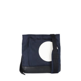 Dunhill radial tote cross body bag in midnight blue off white and black