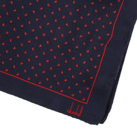 Dunhill mulberry silk pocket square Luxurious silk with a hexbolt pattern