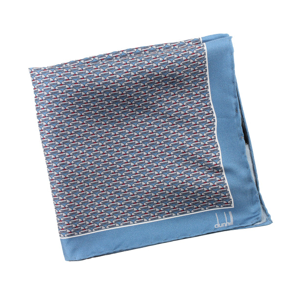 Dunhill mulberry silk pocket square Luxurious silk with a Duke Lock pattern
