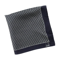 Dunhill mulberry silk pocket square Luxurious silk with an abstract zipper pattern