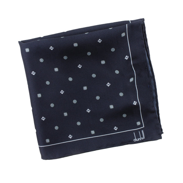 Dunhill mulberry silk pocket square Luxurious silk in a logo component pattern