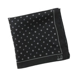 Dunhill mulberry silk pocket square Luxurious silk with an archive cufflink pattern