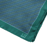 Dunhill mulberry silk pocket square Luxurious silk with a curb chain pattern