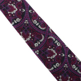 Dries Van Noten floral jacquard tie in purple 