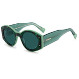 Missoni fabric encased sunglasses blue lenses