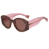 Missoni fabric encased sunglasses dusky pink