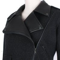  Christopher Kane cropped biker jacket in a luxurious felted wool