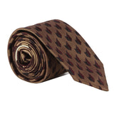 Dries Van Noten tie in a luxurious geometric patterned jacquard fabric Contrasting jacquard pattern to end of tie Pale grey twill stripe to end of tie
