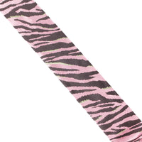 Dries Van Noten tie in a zebra jacquard pattern Monochrome zebra pattern to narrow part of tie with contrasting pale grey twill stripe