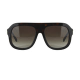 Stella McCartney SC0065S Havana brown gold chain Falabella sunglasses