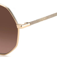 Jimmy Choo Coral sunglasses in a gold tone frame