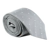 Paul Smith narrow silk tie in a woven dot pattern