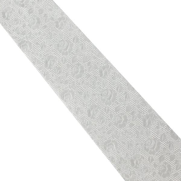 Paul Smith silk tie in a monochrome rose pattern