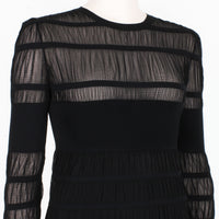 Alexander McQueen slim-fitting black dress