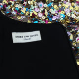 Dries Van Noten intricately sequinned slim-fitting top