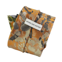 Dries Van Noten tie in an abstract leopard patterned jacquard fabric