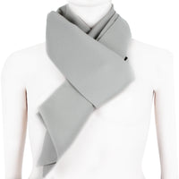 Jil Sander scarf in a pale grey twill wool fabric