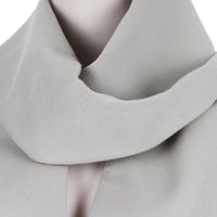 Jil Sander scarf in a pale grey twill wool fabric