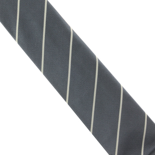 Dunhill regimental stripe patterned tie in a luxurious silk and cotton blend