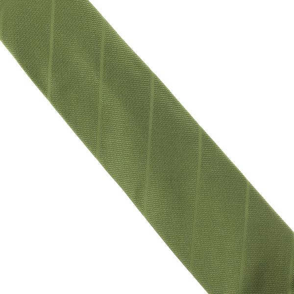 Dunhill luxuriously thick tie in a twill monochrome striped pattern