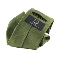 Dunhill luxuriously thick tie in a twill monochrome striped pattern