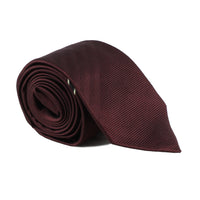 Dunhill luxuriously thick mulberry silk tie in a twill and herringbone pattern Single selvedge logo stripe to the blade cocoa brown