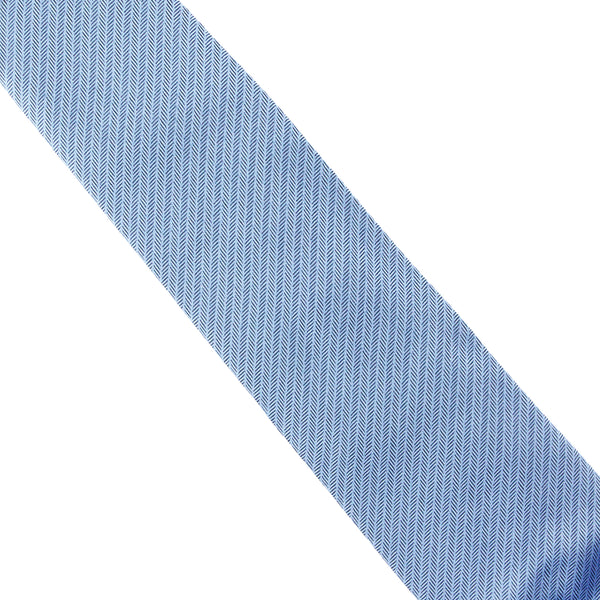 Dunhill monochrome herringbone patterned silk tie