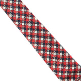 Dunhill luxurious mulberry silk gingham check patterned tie red black white