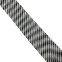 Dunhill luxurious mulberry silk in a grid check pattern grey black