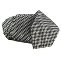 Dunhill luxurious mulberry silk in a grid check pattern grey black