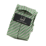 Dunhill luxurious mulberry silk in a grid check pattern