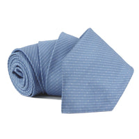 Dunhill silk tie In a fine corded stripe pattern blue