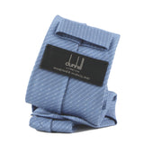 Dunhill silk tie In a fine corded stripe pattern blue