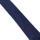Dunhill silk tie In a fine corded stripe pattern navy blue