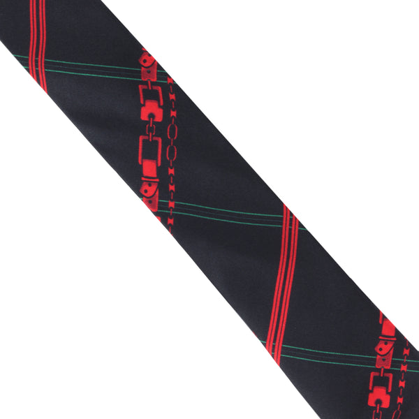 Dunhill silk tie in a chain checked pattern