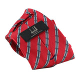 Dunhill mulberry silk tie in a cylindrical pattern