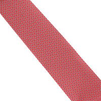 Dunhill oval pattered mulberry silk tie red and pale grey