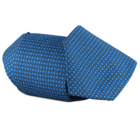 Dunhill grid patterned luxurious silk and cotton blend tie