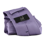 Dunhill silk tie in a woven lighter pattern lilac