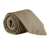 Dunhill luxurious textured silk tie in a beige tone