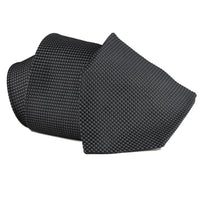 Dunhill luxurious textured silk tie in a charcoal grey tone
