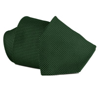 Dunhill luxurious textured silk tie in a dark emerald green tone