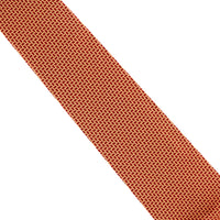 Dunhill luxurious geometric patterned silk tie in a two-tone effect dark orange tone 
